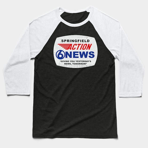 Springfield Action News Baseball T-Shirt by Alema Art